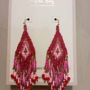 NWT Myra Bag Co Beaded Earrings